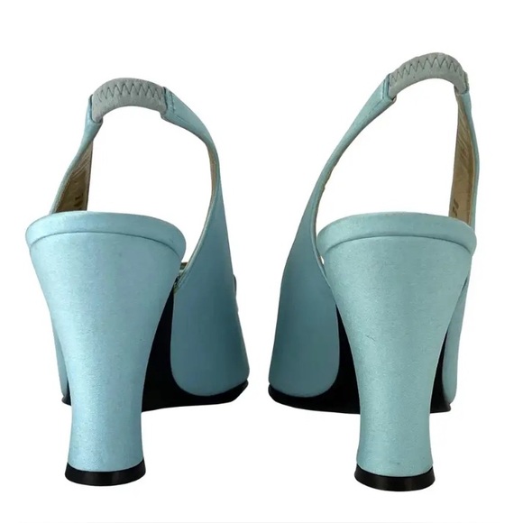 Versace Baby Blue Crystal Shoes - Picture 6 of 7